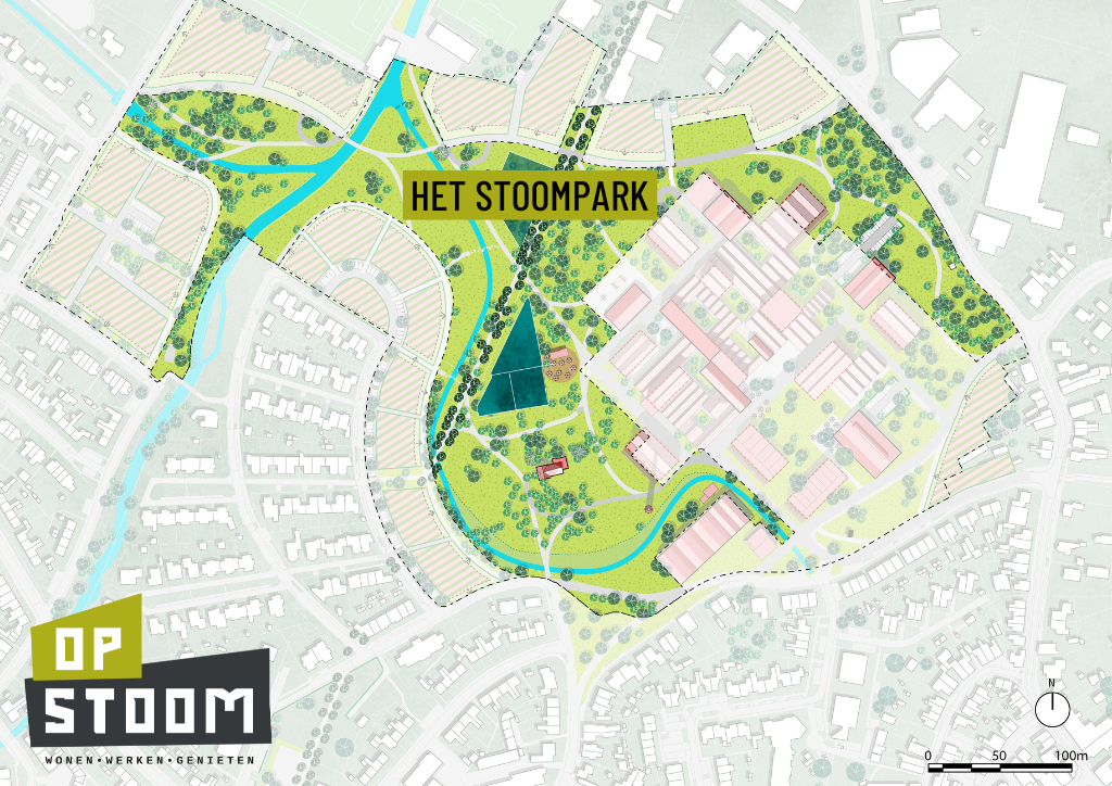 Schets het Stoompark TSB Goor